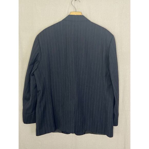Turnbury Wool Striped Suit Jacket Men 46R Corpcore Professional Timeless Sleek - Picture 6 of 9